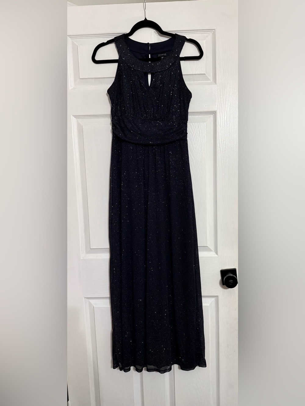 Enfocus Studio Shimmering Navy Petite Dress
